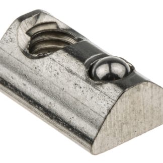 Dado con scanalatura a T RS PRO in Acciaio inossidabile, per profili da 20 mm, scalanatura da 5mm, M4, L. 12mm