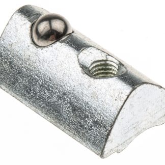 Dado con scanalatura a T RS PRO in Acciaio, per profili da 30 mm, scalanatura da 6mm, M3, L. 17mm