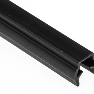 Coperture per scanalature a T RS PRO, in PP, Nero, lungh. 2m, per profili 30 mm, scanalatura 6mm