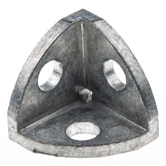 Staffa angolare RS PRO in Zinco pressofuso, per profili da 20 mm, scalanatura da 5mm, M5, L. 18mm