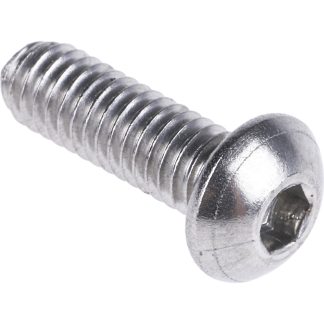 Vite a brugola con testa bombata esagonale RS PRO, M4, L. 12mm, in Acciaio inox