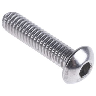 Vite a brugola con testa bombata esagonale RS PRO, M4, L. 16mm, in Acciaio inox