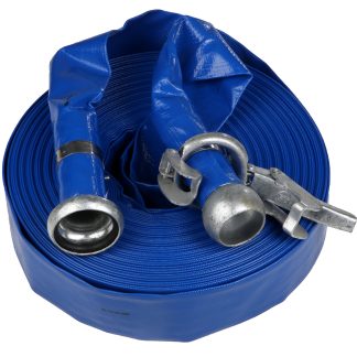 Tubo avvolgibile piatto con raccordi RS PRO, lungo 100m, 3 bar max, adatto per Prodotto chimico, acqua