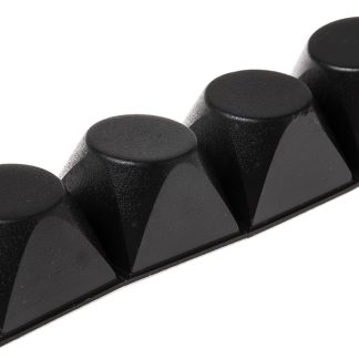 Piedini autoadesivi 3M in PUR, forma conica quadrata, Ø 20.6mm x 13.1mm