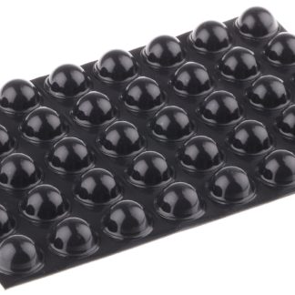 Piedini autoadesivi 3M in PUR, forma semisferica, Ø 16mm x 7.9mm