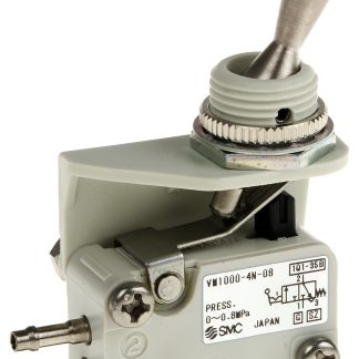 Valvola pneumatica a controllo manuale SMC, 3/2, con Selettore a leva