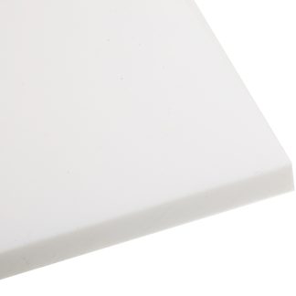 Foglio di plastica Tipo pieno RS PRO in PTFE, Bianco, 300mm x 300mm x 10mm