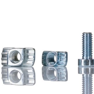 Staffa di montaggio Bosch Rexroth in Alluminio, Alluminio pressofuso, per profili da 30 mm, scalanatura da 8mm, M6, L.