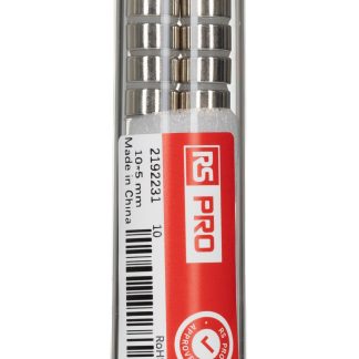 Magnete a disco RS PRO, Ø 10mm spesso 5mm, trazione 2.45kg