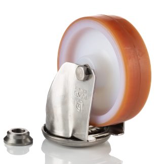 Ruota per carrelli orientabile LAG in Poliuretano, Ø 100mm, 150kg