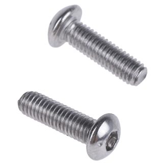 Vite a brugola con testa bombata esagonale RS PRO, M3, L. 10mm, in Acciaio inox