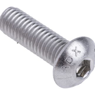 Vite a brugola con testa bombata esagonale RS PRO, M5, L. 16mm, in Acciaio inox