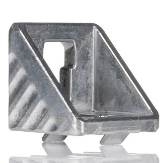 Staffa angolare Bosch Rexroth in Alluminio pressofuso, per profili da 40 mm, scalanatura da 10mm, M8, L. 40mm