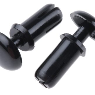 Rivetto A scatto Essentra in Nylon, col. Nero, Ø 3.5mm, L. 9mm