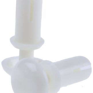 Rivetto A scatto Essentra in Nylon, col. Bianco, Ø 3.5mm, L. 9mm