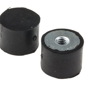 Supporto antivibrazione FIBET in Gomma naturale, M6, Ø 20mm, H. 15mm