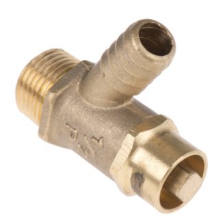 Rubinetto di scarico in Bronzo Pegler Yorkshire, 20 bar max, connessione BST 1/2, diametro interno del tubo 1/2poll