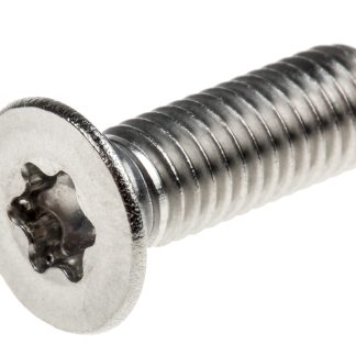 Vite di sicurezza Svasata in Acciaio inox Liscio RS PRO, filettatura M5 x 16mm, guida a Incasso Torx