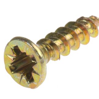 Vite per legno Svasata in Acciaio passivato giallo, zincato RS PRO 16mm, filettatura 3.5mm, guida Pozidriv