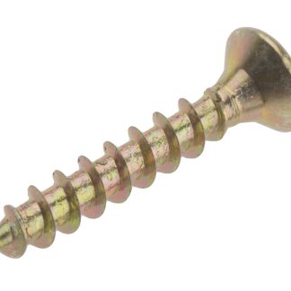 Vite per legno Svasata in Acciaio passivato giallo, zincato RS PRO 25mm, filettatura 4mm, guida Pozidriv