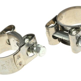 Fascetta stringitubo Jubilee (Bullone) RS PRO, Ø 25 → 27mm in acciaio inox, bullone in acciaio zincato