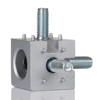 Connettore a cubo Bosch Rexroth in Alluminio pressofuso, per profili da 40 mm, scalanatura da 10mm, S12, L. 40mm