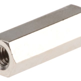 Distanziale filettato Esagonale Femmina/Femmina, in Ottone, L. 15mm, M3