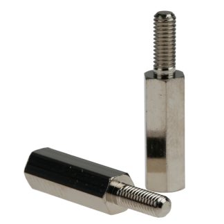 Distanziale filettato Esagonale Maschio/Femmina, in Ottone, L. 15mm, M3