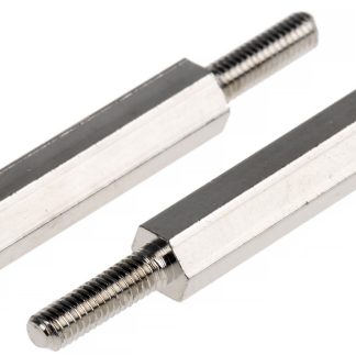 Distanziale filettato Esagonale Maschio/Femmina, in Ottone, L. 25mm, M3