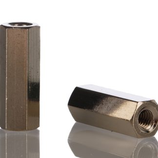 Distanziale filettato Esagonale Femmina/Femmina, in Ottone, L. 20mm, M4