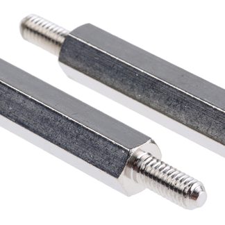 Distanziale filettato Esagonale Maschio/Femmina, in Ottone, L. 35mm, M4