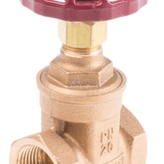 Valvola a saracinesca in Bronzo RS PRO, 20 bar max, connessione BSPT 1, disco in Bronzo