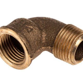 Gomito in Bronzo 90° RS PRO, BSPP Maschio 1/2poll - Femmina 1/2poll