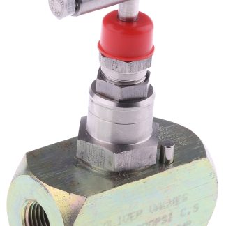 Valvola di controllo del flusso idraulico RS PRO, serie F, G 1/4, portata max 40L/min, 700bar max, in Acciaio