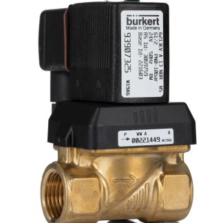 Elettrovalvola NC Burkert, 10 bar max, 2 porte , 24 V c.a., 1/2poll