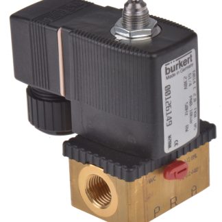 Elettrovalvola NC Burkert, 10 bar max, 3 porte , 230 V c.a., 1/4poll