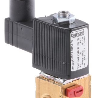 Elettrovalvola NC Burkert, 6 bar max, 3 porte , 24 V c.c., 1/8poll