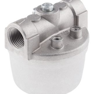 Filtro olio riscaldante RS PRO, 1 bar max, connessione 1/2 in BSPP, 100μm, in custodia di alluminio, 81 x 81 x 84mm