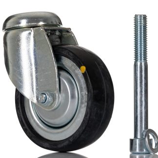 Ruota per carrelli orientabile Tente in Gomma, Ø 75mm, 60kg