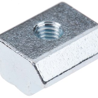 Blocco scorrevole Bosch Rexroth in Acciaio galvanizzato, per profili da 40 mm → 60 mm, scalanatura da 10mm, M6, L. 20mm