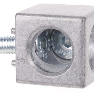 Kit cubo angolare Bosch Rexroth in Alluminio pressofuso, per profili da 30 mm, scalanatura da 8mm, M8, L. 30mm