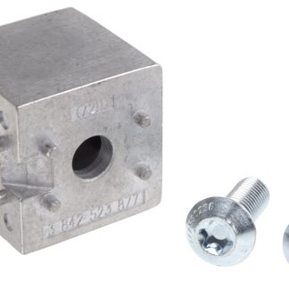 Kit cubo angolare Bosch Rexroth in Alluminio pressofuso, per profili da 20 mm, scalanatura da 6mm