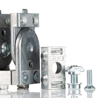 Morsetto di collegamento Bosch Rexroth in Acciaio, per profili da 45 mm, scalanatura da 10mm