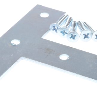 Staffa A forma di T in Acciaio zincato RS PRO, 5 fori, dimensioni 75 x 2 mm