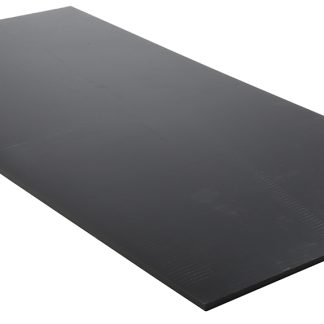 Foglio di plastica Tipo pieno RS PRO in PEHD, Nero, 1000mm x 500mm x 8mm