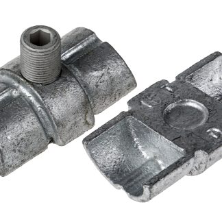 Morsetto di collegamento RS PRO in Ghisa, per profili da Tipo 3, Ø 48.3mm, L. 75mm