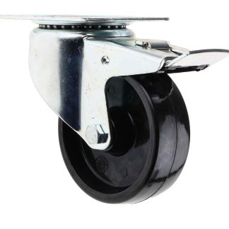 Ruota per carrelli orientabile con freno RS PRO in Fenolica, Ø 100mm, 120kg