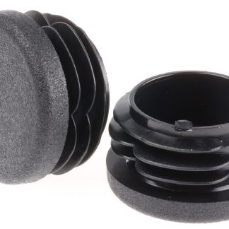 Tappo rotondo Nero Rose+Krieger, diametro 30mm