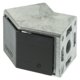 Connettore a 45° Bosch Rexroth in Zinco pressofuso, per profili da 30 mm, scalanatura da 8mm