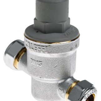 Valvola riduttrice di pressione in Ottone cromato RS PRO, 6bar max, 2L/s max, connessione 15 mm compressione